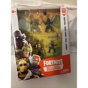 Fortnite Battle Royale Collection Squad Pack-Raptor Rust Lord Rex Raven 2 inch